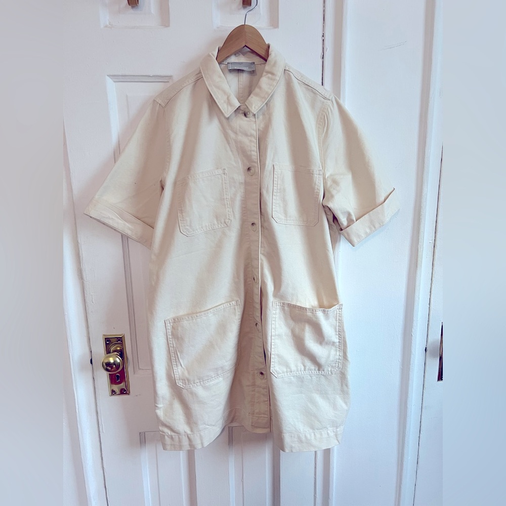 Everlane Chore Dress cream size 14
